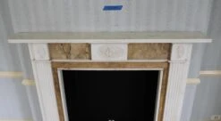 Waldorf Astoria English White & Tan Marble Mantel 22 Waldorf Astoria English White & Tan Marble Mantel -OGT Sale Store wan251686 09