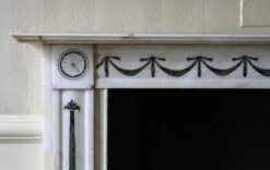 Waldorf Astoria White Marble Mantel With Green Inlay 19 Waldorf Astoria White Marble Mantel With Green Inlay -OGT Sale Store wan251687 05