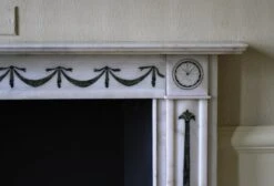 Waldorf Astoria White Marble Mantel With Green Inlay 21 Waldorf Astoria White Marble Mantel With Green Inlay -OGT Sale Store wan251687 07