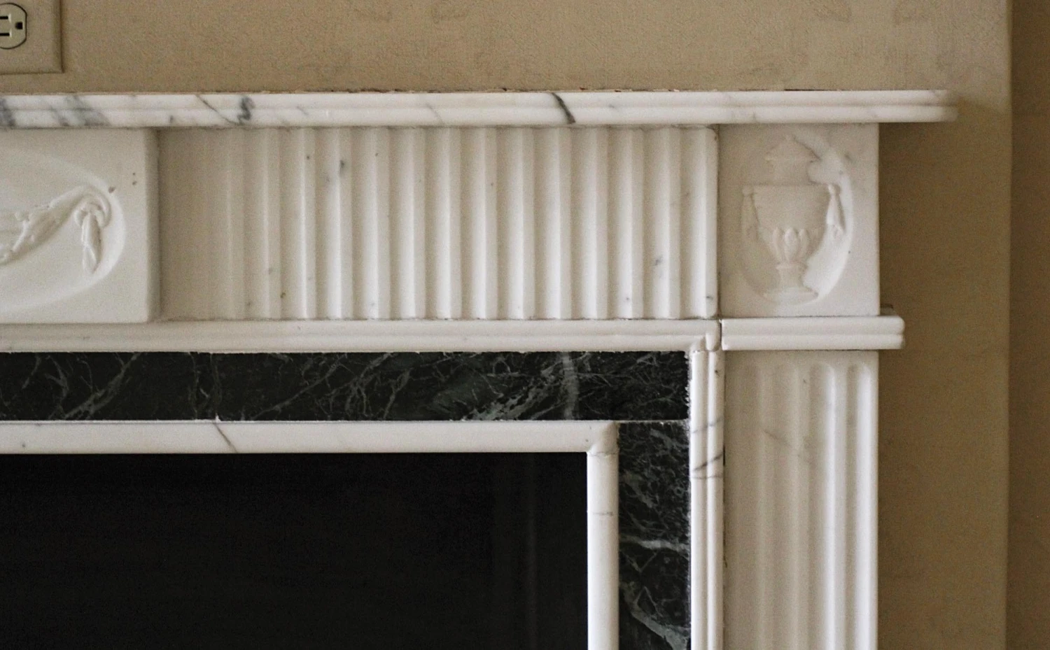 Waldorf Astoria English Regency Statuary White Mantel 9 Waldorf Astoria English Regency Statuary White Mantel - Image 7