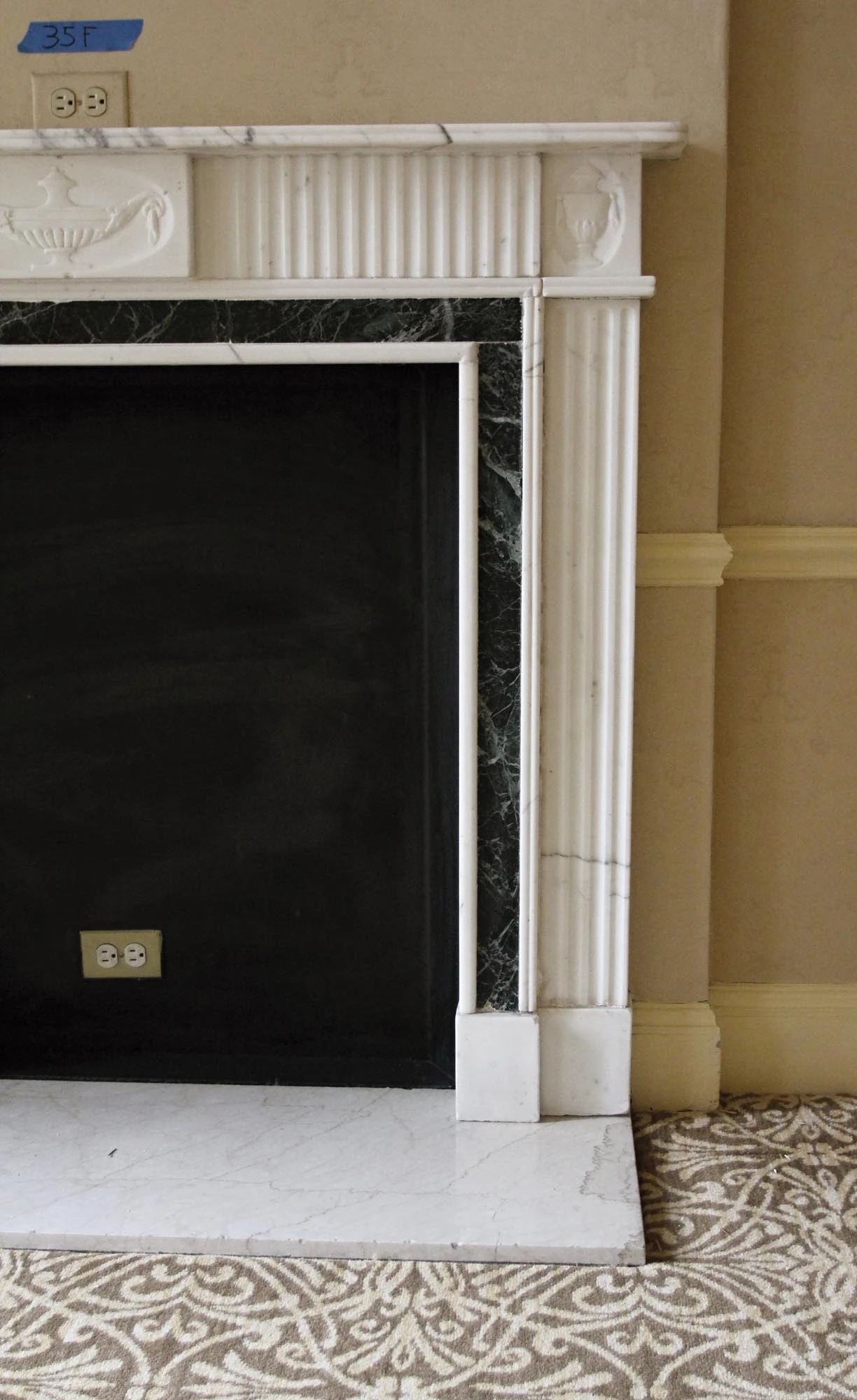 Waldorf Astoria English Regency Statuary White Mantel 10 Waldorf Astoria English Regency Statuary White Mantel - Image 8