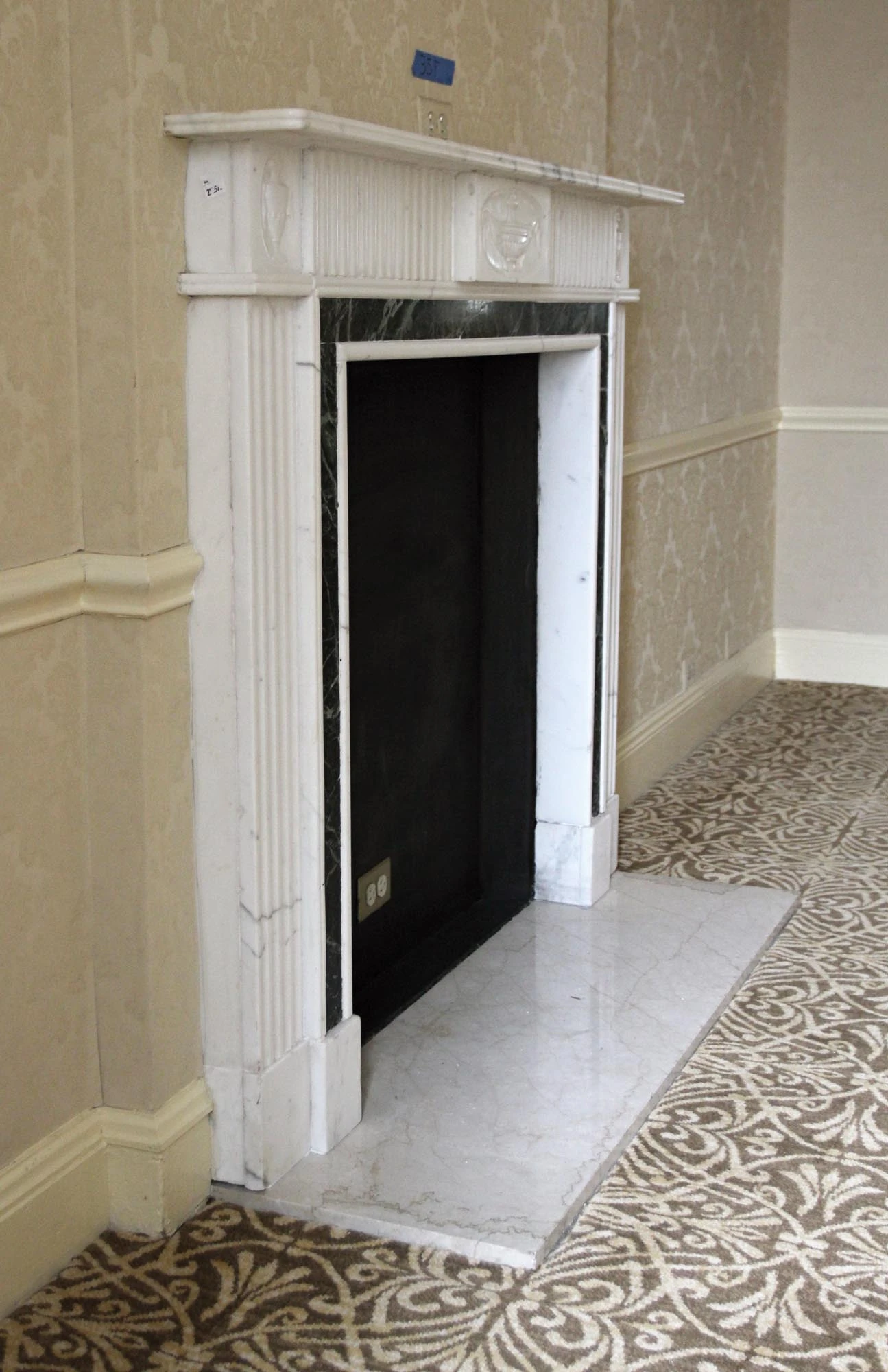 Waldorf Astoria English Regency Statuary White Mantel 12 Waldorf Astoria English Regency Statuary White Mantel - Image 10