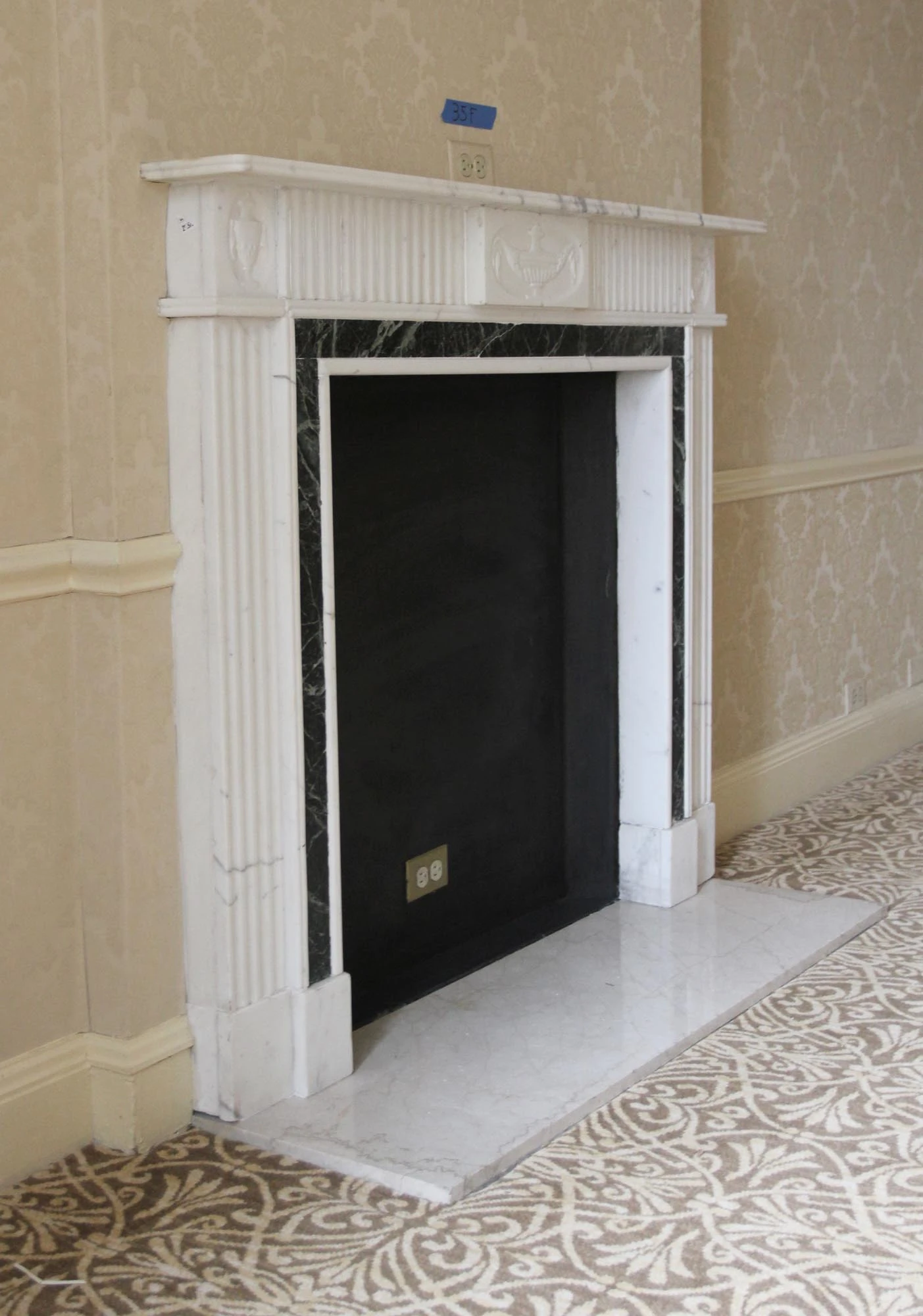 Waldorf Astoria English Regency Statuary White Mantel 13 Waldorf Astoria English Regency Statuary White Mantel - Image 11