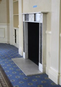 Waldorf Astoria English Regency Marble Mantel With Urn Motifs 18 Waldorf Astoria English Regency Marble Mantel With Urn Motifs -OGT Sale Store wan251700 04