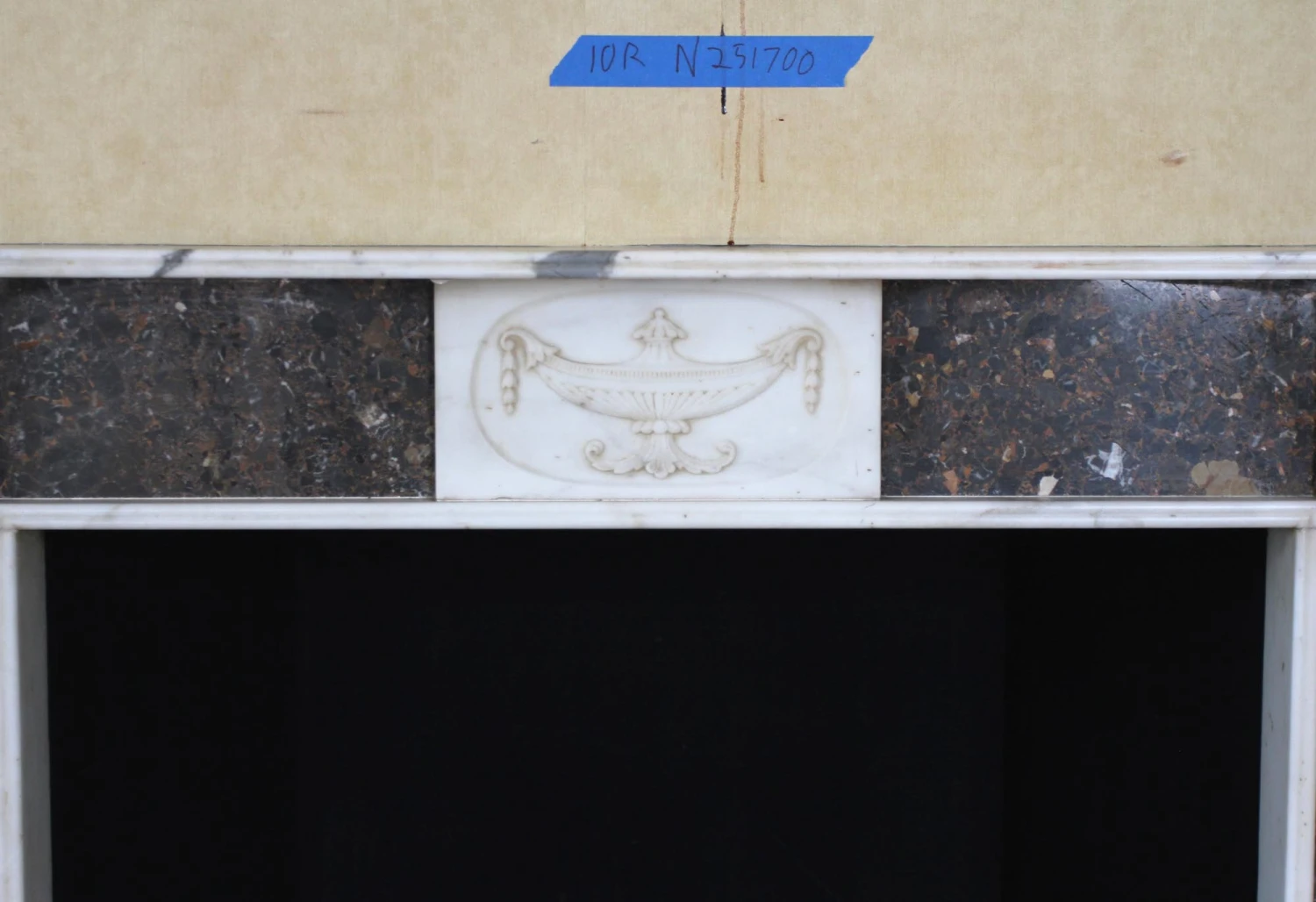 Waldorf Astoria English Regency Marble Mantel With Urn Motifs 8 Waldorf Astoria English Regency Marble Mantel With Urn Motifs - Image 6