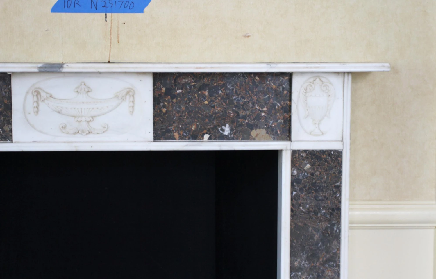 Waldorf Astoria English Regency Marble Mantel With Urn Motifs 9 Waldorf Astoria English Regency Marble Mantel With Urn Motifs - Image 7