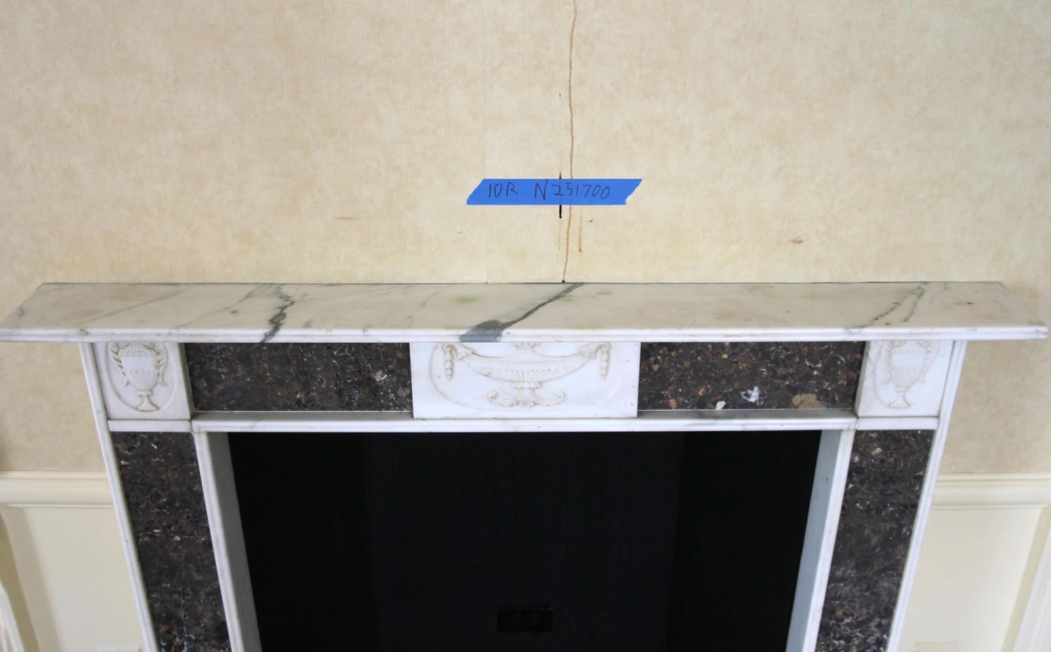 Waldorf Astoria English Regency Marble Mantel With Urn Motifs 11 Waldorf Astoria English Regency Marble Mantel With Urn Motifs - Image 9