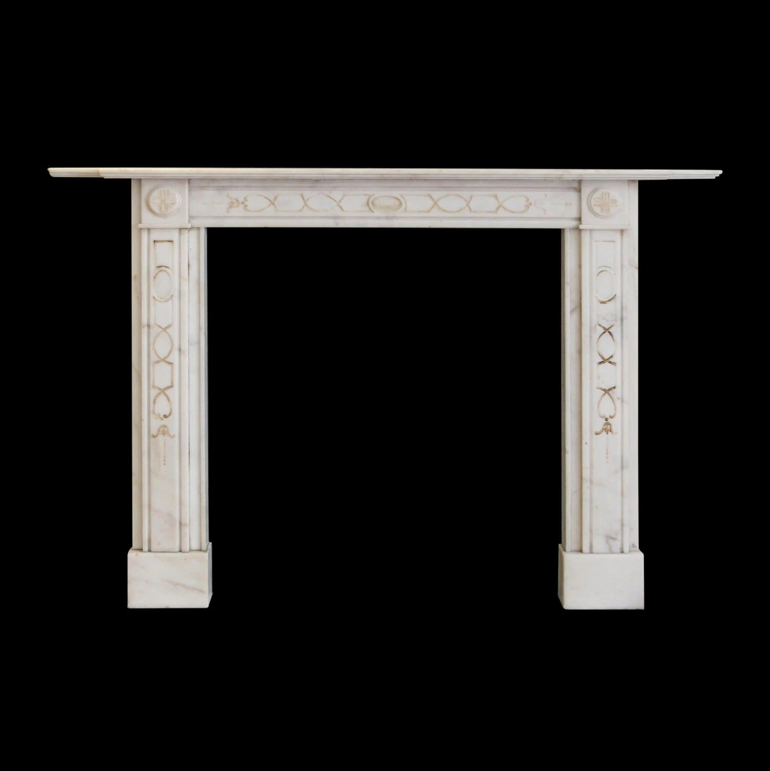 Waldorf Astoria English Regency White Marble Mantel 16 Waldorf Astoria English Regency White Marble Mantel - Image 14