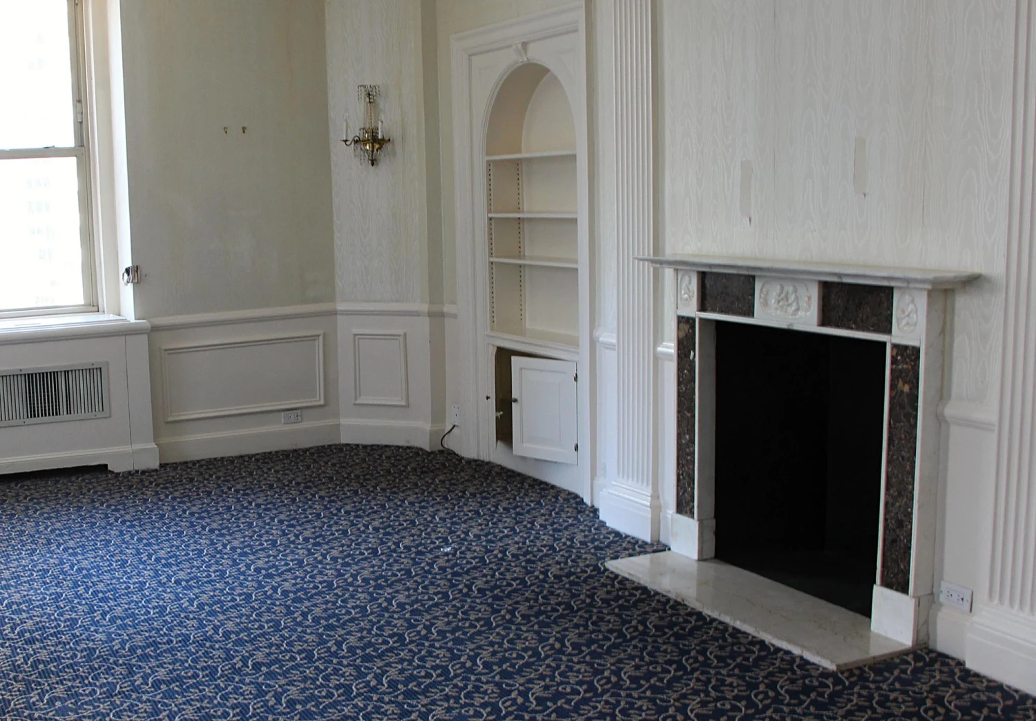 Waldorf Astoria English Regency Mantel With Inset Fossil Marble 16 Waldorf Astoria English Regency Mantel With Inset Fossil Marble - Image 14