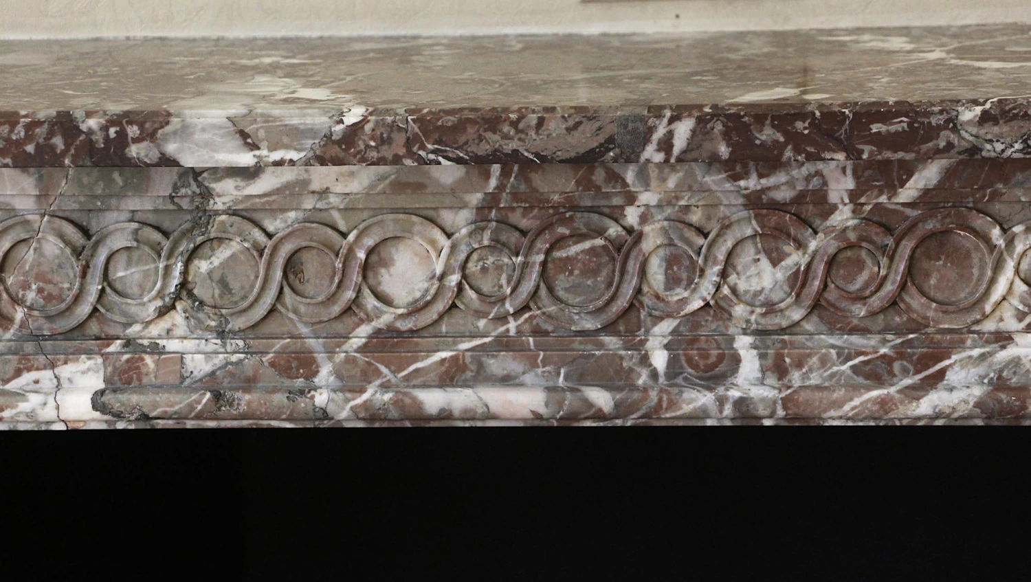 Waldorf Astoria Petite Louis XVI Regency Antique Marble Mantel 10 Waldorf Astoria Petite Louis XVI Regency Antique Marble Mantel - Image 8