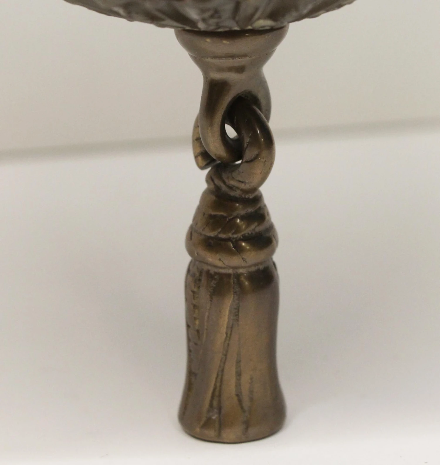 Waldorf Astoria Opaque Glass Bell Jar With Brass Rim 8 Waldorf Astoria Opaque Glass Bell Jar With Brass Rim - Image 6