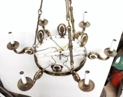 Waldorf Astoria Empire Style 6 Arm Brass Chandelier 16 Waldorf Astoria Empire Style 6 Arm Brass Chandelier -OGT Sale Store wan252378 04