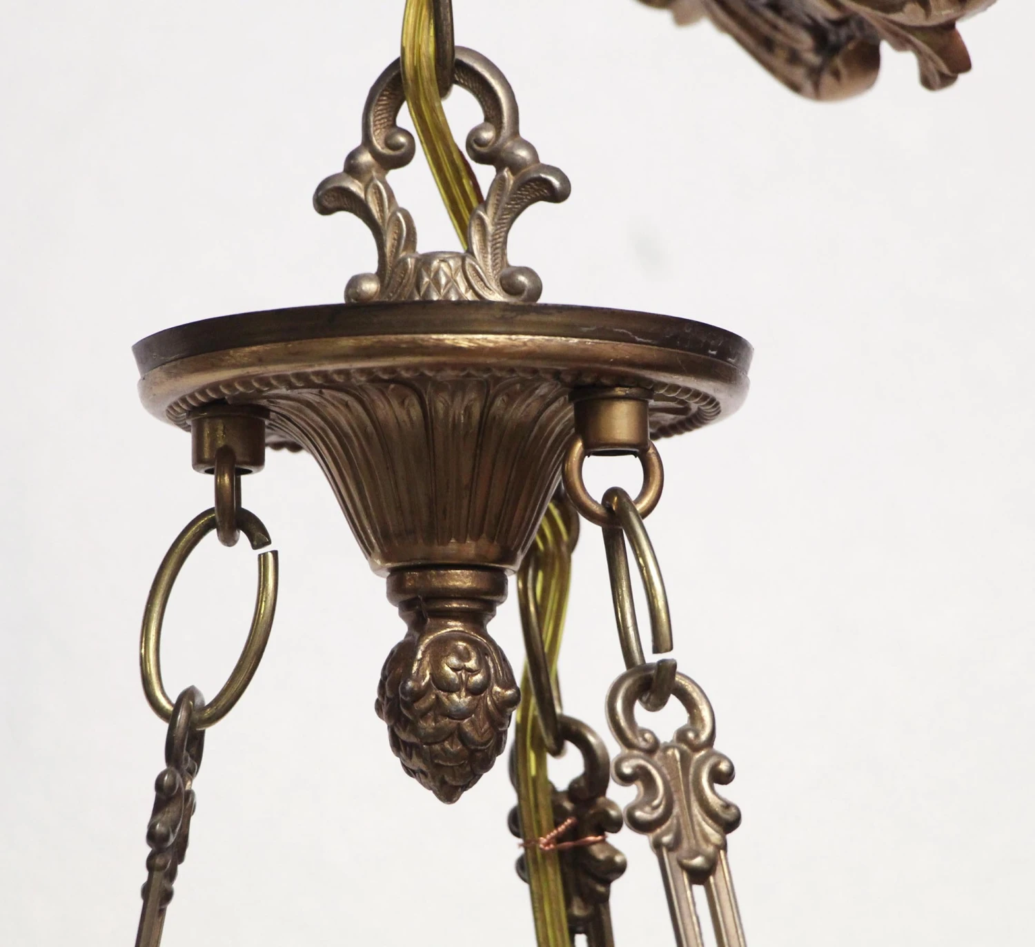 Waldorf Astoria Empire Style 6 Arm Brass Chandelier 10 Waldorf Astoria Empire Style 6 Arm Brass Chandelier - Image 8