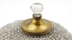 1920s Waldorf Astoria Beaded Brass Frame Crystal Flush Mount -OGT Sale Store wan252554 04