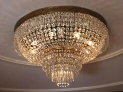 Duke Of Windsor Suite Main Room Flush Mount Crystal Chandelier -OGT Sale Store wan252958 04