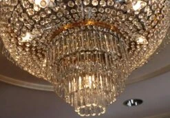Duke Of Windsor Suite Main Room Flush Mount Crystal Chandelier -OGT Sale Store wan252958 08