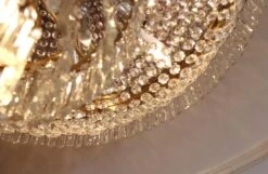 Duke Of Windsor Suite Main Room Flush Mount Crystal Chandelier -OGT Sale Store wan252958 09