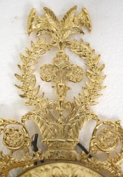 Waldorf Astoria Empire Gold Gilt & Black Lion Head Brass Wall Sconces 15 Waldorf Astoria Empire Gold Gilt & Black Lion Head Brass Wall Sconces -OGT Sale Store wan253072 04