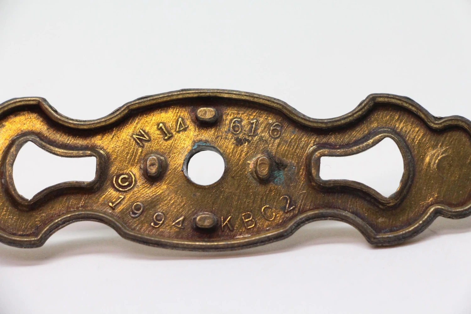 Waldorf Astoria Brass Curtain Tie Back Plate 6 Waldorf Astoria Brass Curtain Tie Back Plate - Image 4