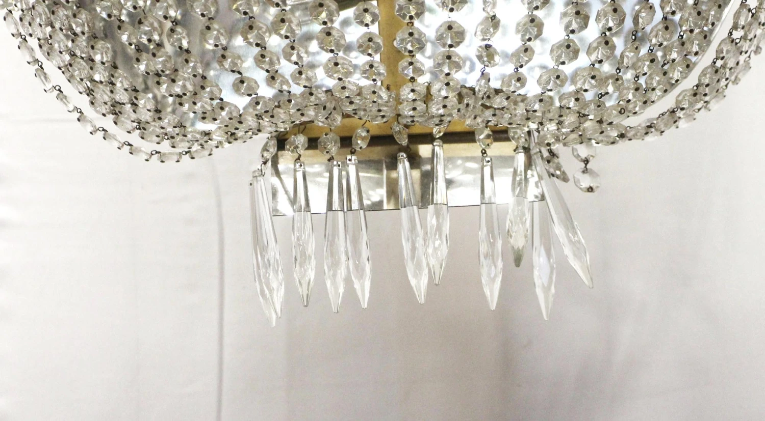 Waldorf Astoria 5 Ft. Brass & Crystal Empire Wall Sconce 10 Waldorf Astoria 5 Ft. Brass & Crystal Empire Wall Sconce - Image 8