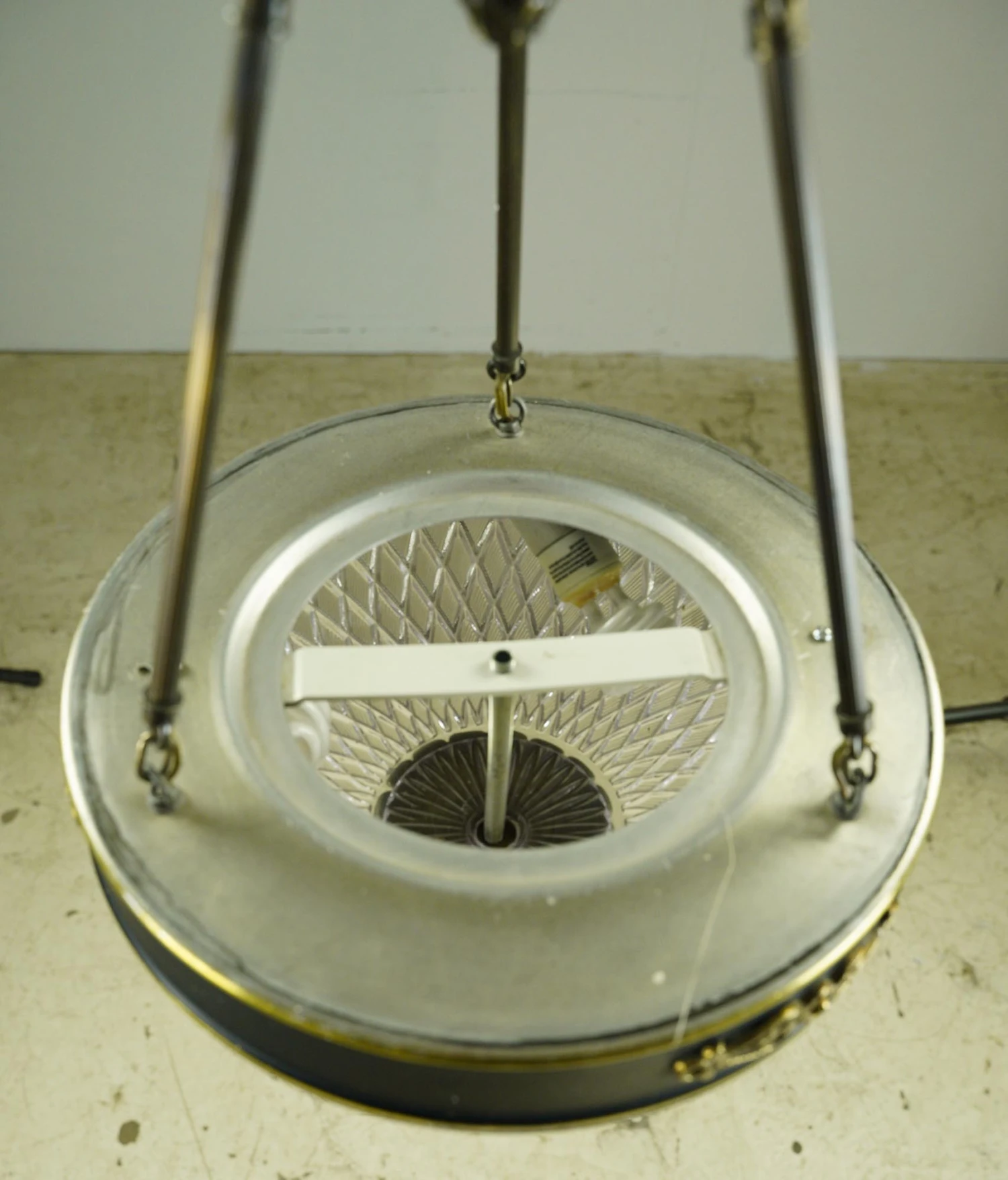 Waldorf Astoria 18.75 In. Empire Cut Glass Dish Pendant Light 8 Waldorf Astoria 18.75 In. Empire Cut Glass Dish Pendant Light - Image 6