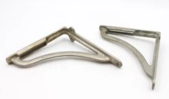 Pair Of Waldorf Astoria Nickeled Brass Shelf Brackets 10 Pair Of Waldorf Astoria Nickeled Brass Shelf Brackets -OGT Sale Store wan287979 04