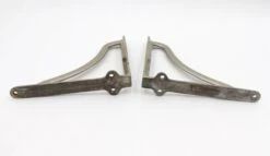 Pair Of Waldorf Astoria Nickeled Brass Shelf Brackets 11 Pair Of Waldorf Astoria Nickeled Brass Shelf Brackets -OGT Sale Store wan287979 05