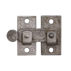 Antique 2.75 In. Aesthetic Gray Cast Iron Shutter Window Latch