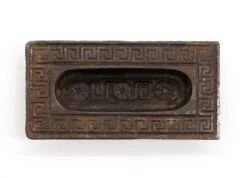 Antique Cast Iron Greek Key Recessed Window Sash Lift