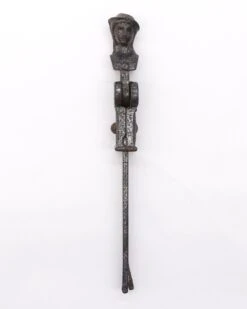 Antique Figural Black Cast Iron Window Shutter Drop Pull