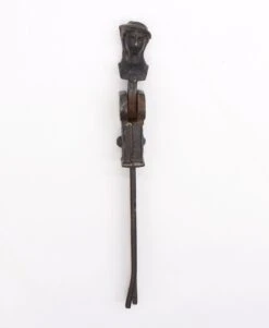 Antique Figural Cast Iron Window Shutter Pull Piece