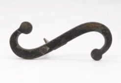 Antique Hand Forged 6.25 In. Black Wrought Iron Shutter Dog