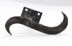 Antique Hand Forged Black Wrought Iron Shutter Dog