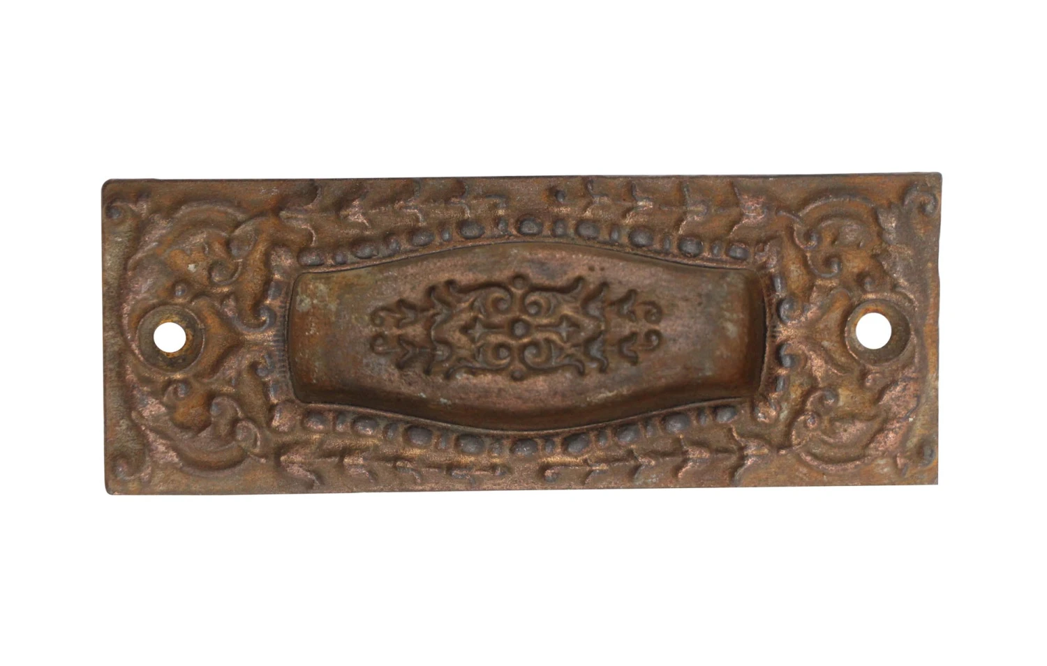 Cast Iron Recessed Ornate Window Pull 3 Cast Iron Recessed Ornate Window Pull
