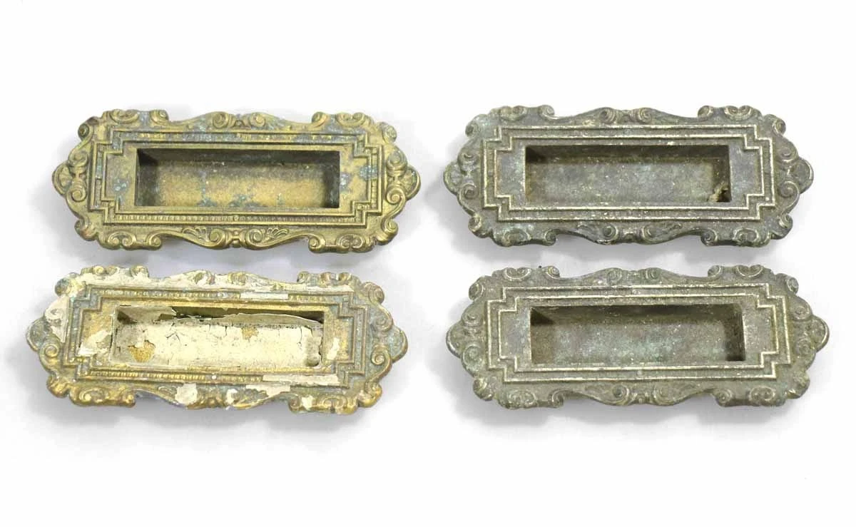 Antique Victorian Bronze Recessed Window Lift 4 Antique Victorian Bronze Recessed Window Lift - Image 2