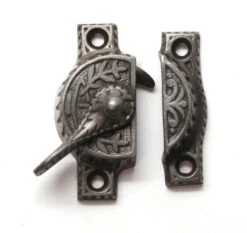 Antique Black Aesthetic Cast Iron Window Lock -OGT Sale Store window hardware p261907