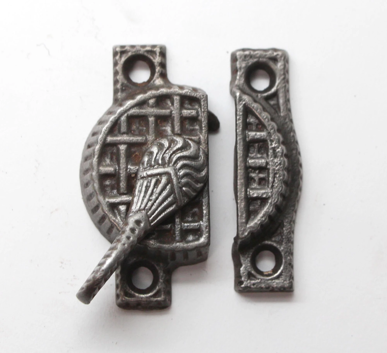 Antique Aesthetic Iron Window Lock 4 Antique Aesthetic Iron Window Lock - Image 2