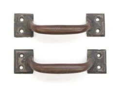 Pair Of Vintage 5.75 In. Bronze Window Lift Pulls