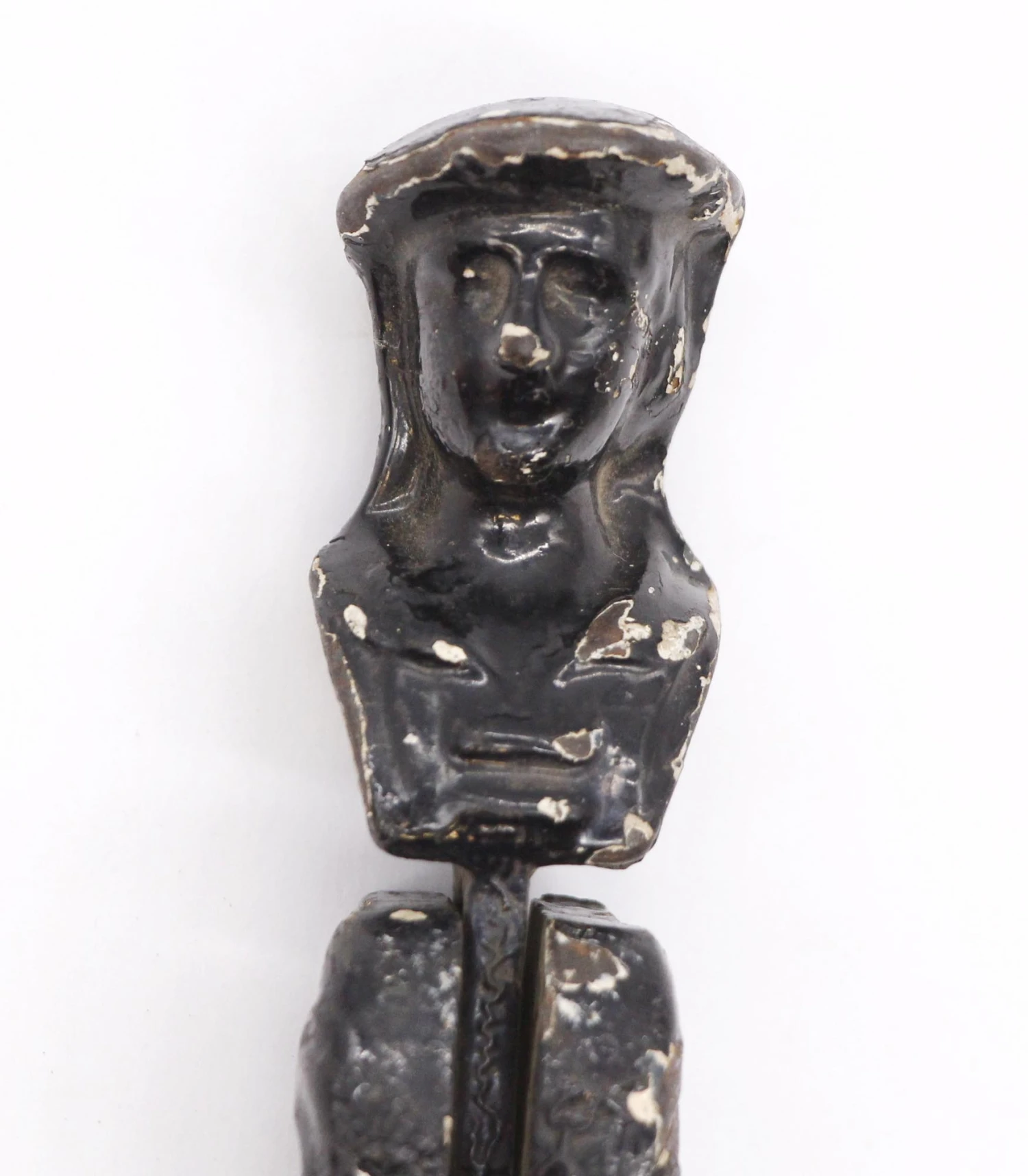 Antique Figural Cast Iron Window Shutter Drop Pull 4 Antique Figural Cast Iron Window Shutter Drop Pull - Image 2