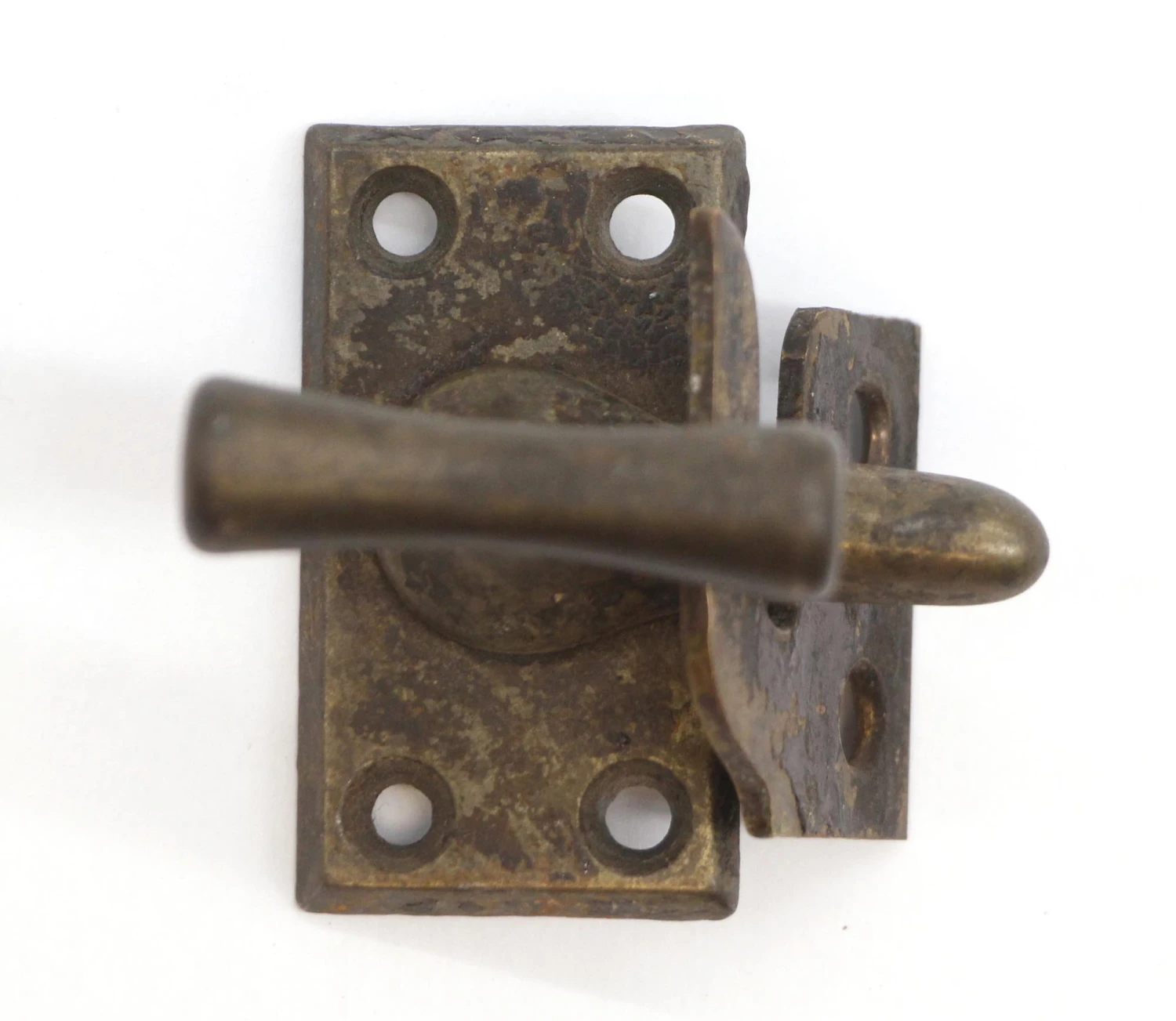 Vintage T Handle Bronze Plated Window Casement Latch 4 Vintage T Handle Bronze Plated Window Casement Latch - Image 2
