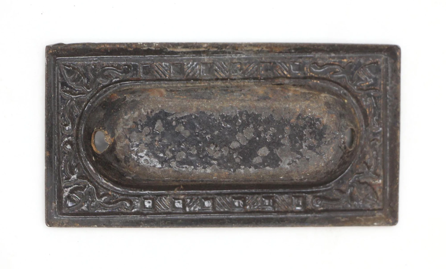 Antique 3.125 In. Victorian Pressed Steel Window Sash Lift 4 Antique 3.125 In. Victorian Pressed Steel Window Sash Lift - Image 2