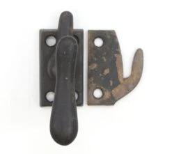 Vintage Blackened Steel Window Casement Latch