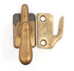 Vintage Brass Finished Steel Window Casement Latch