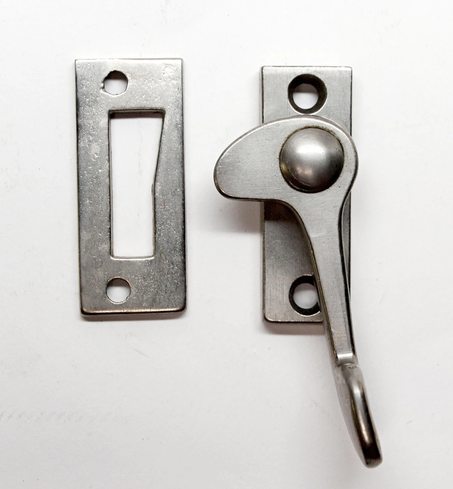 Vintage Nickel Plated Window Latch 3 Vintage Nickel Plated Window Latch